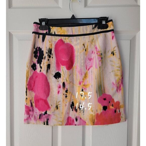 Tabitha Poppy Watercolor Mini Skirt 4 - Picture 2 of 6